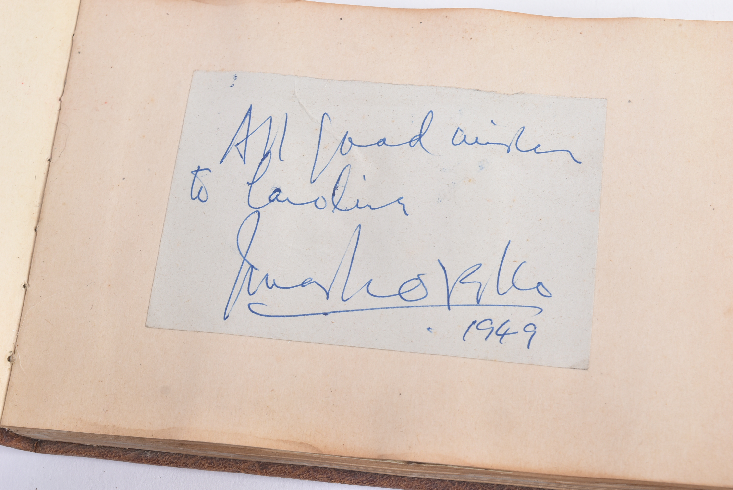 AUTOGRAPHS - 1940S / 1950S ALBUM - PERSONALITIES, STAGE ENTERTAINERS ETC - Image 3 of 7