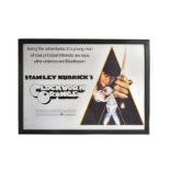 CLOCKWORK ORANGE (1971) - STANLEY KUBRICK - POSTER ON CARD