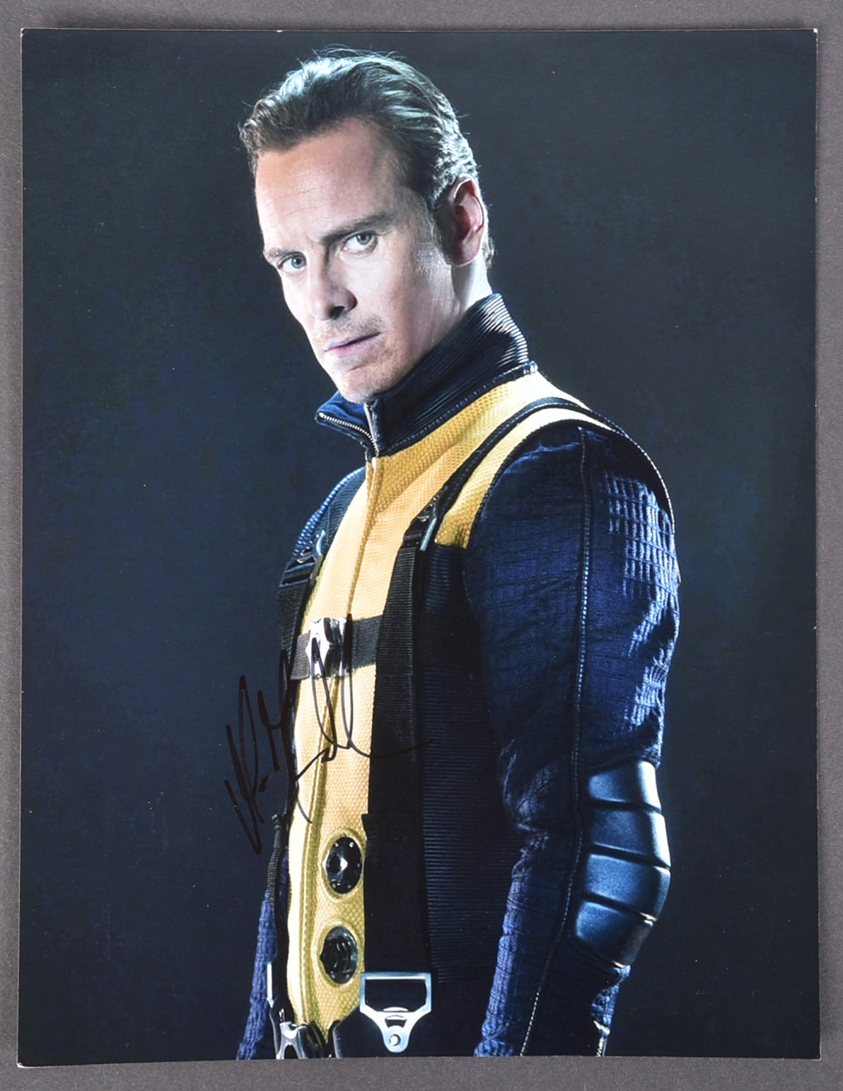 X-MEN - MICHAEL FASSBENDER - AUTOGRAPHED 8X10" PHOTO - ACOA