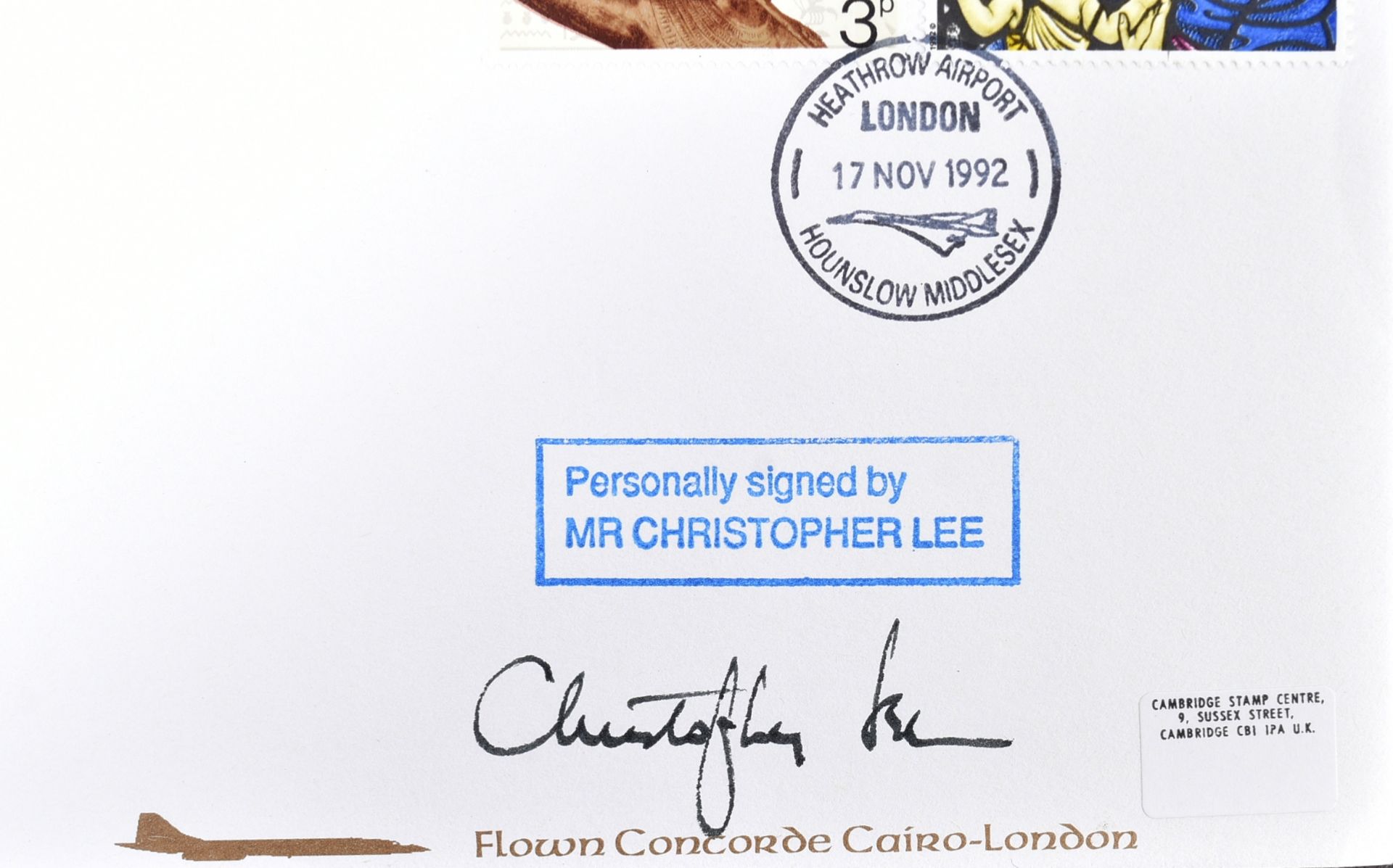 HAMMER HORROR - CHRISTOPHER LEE & PETER CUSHING - SIGNED FDCS - Image 3 of 5