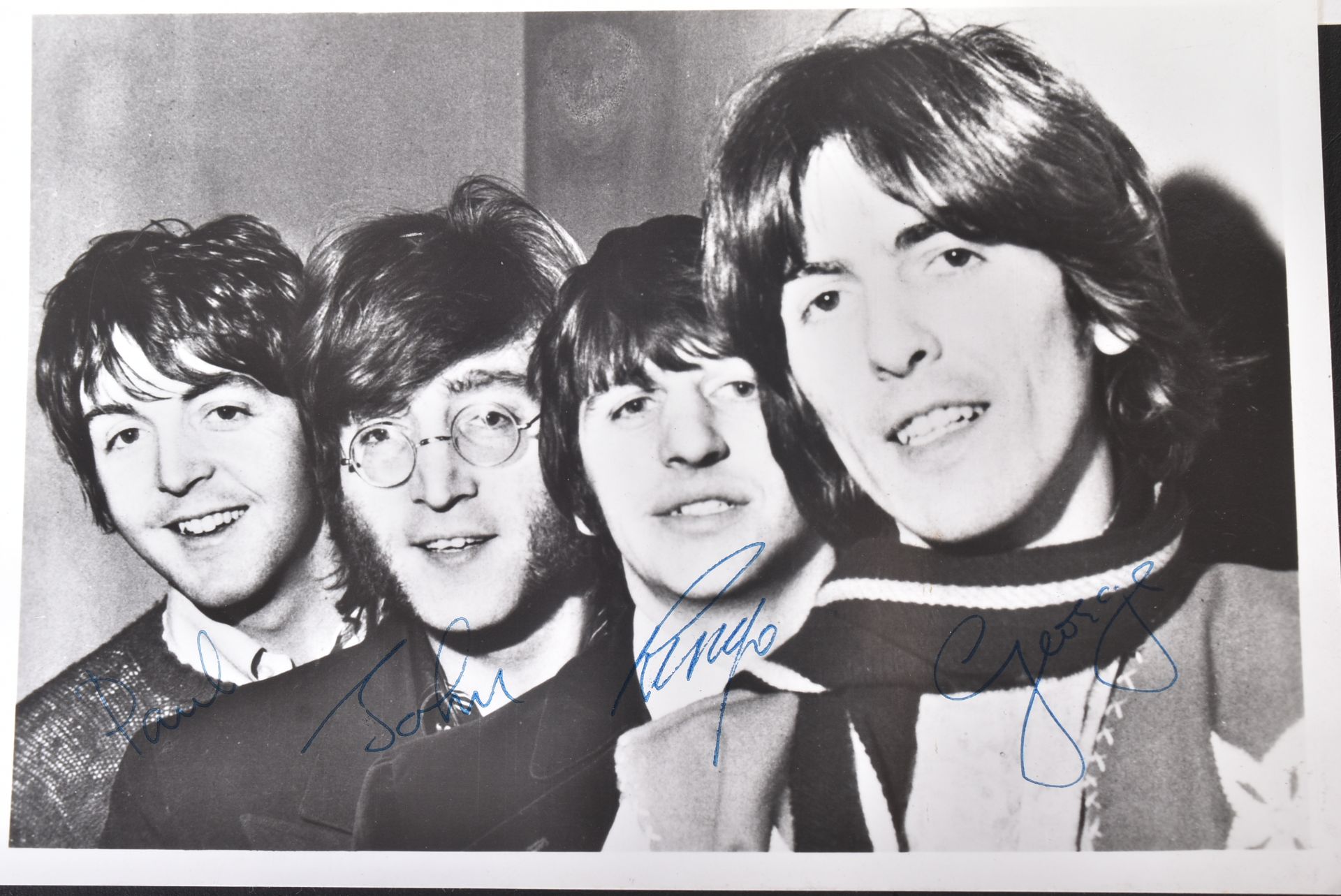 BEATLES - ORIGINAL FAN CLUB PHOTOGRAPHS WITH AUTOGRAPHS - Image 2 of 4