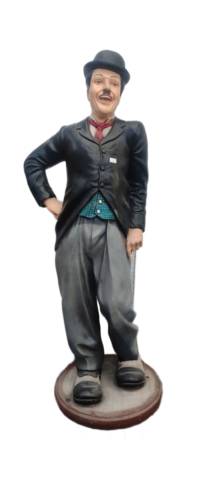 CHARLIE CHAPLIN - LIFESIZE 1/1 SCALE FIBREGLASS STATUE