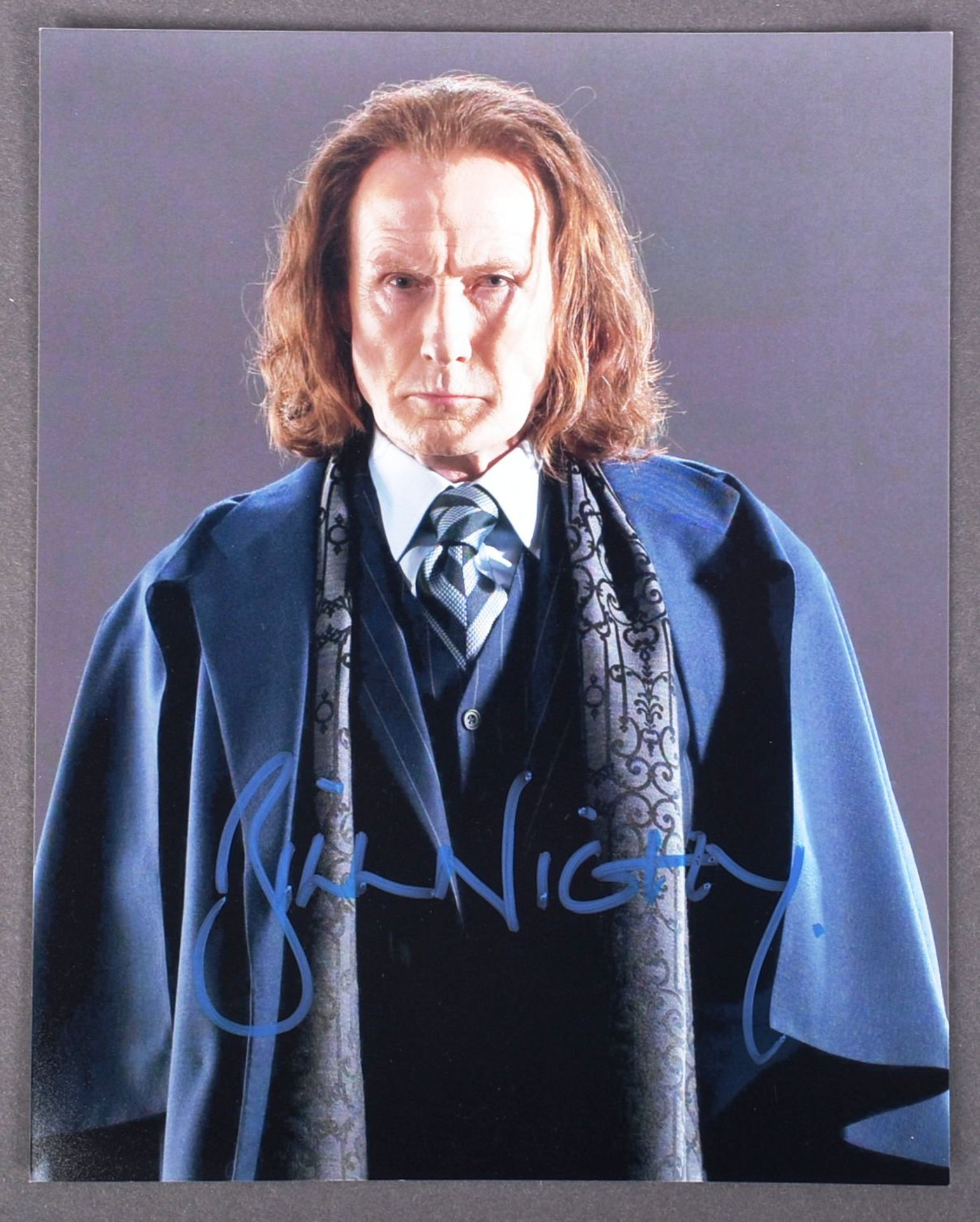 HARRY POTTER - BILL NIGHY - AUTOGRAPHED 8X10" - ACOA