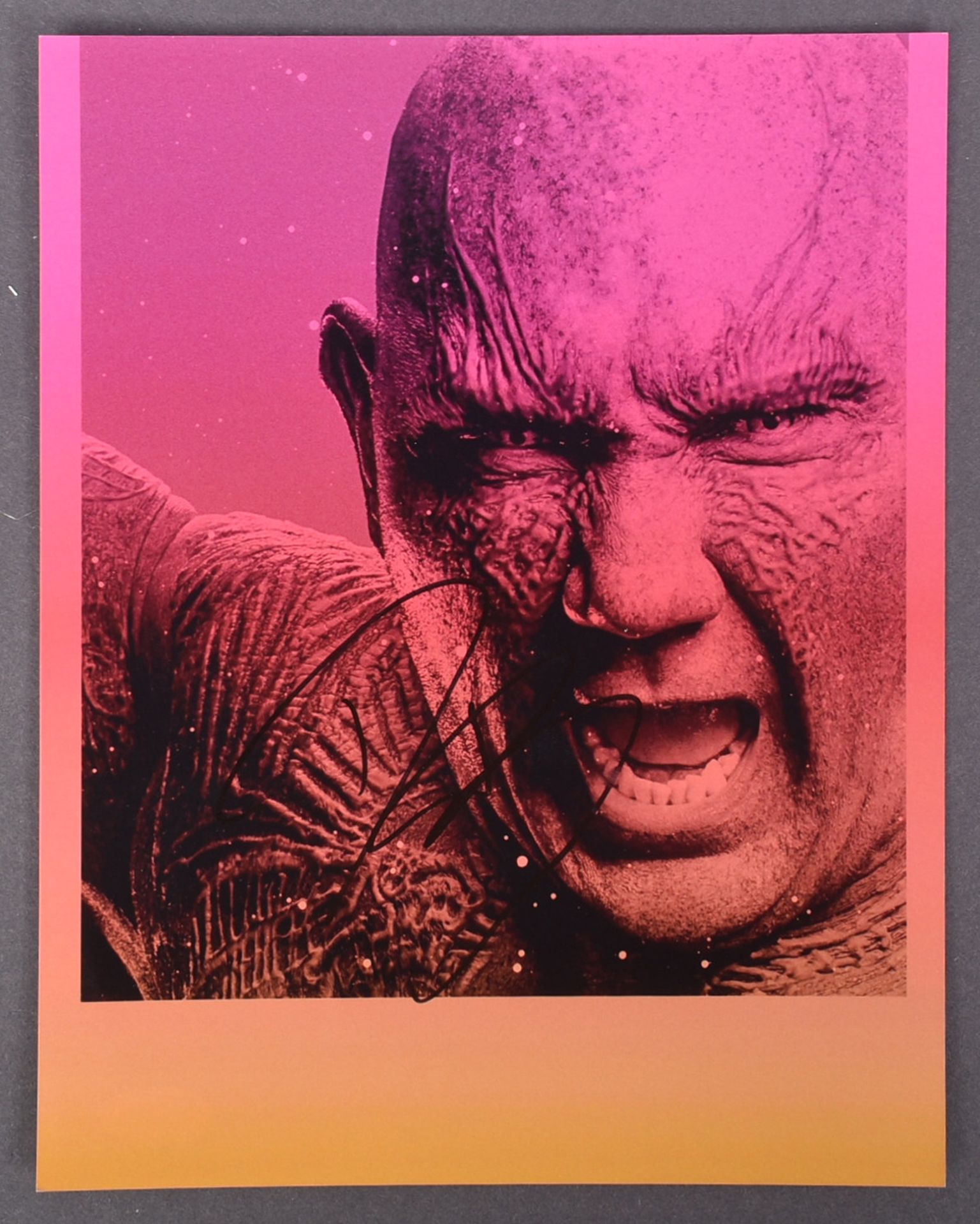 GUARDIANS OF THE GALAXY - DAVE BAUTISTA - SIGNED 8X10" - ACOA