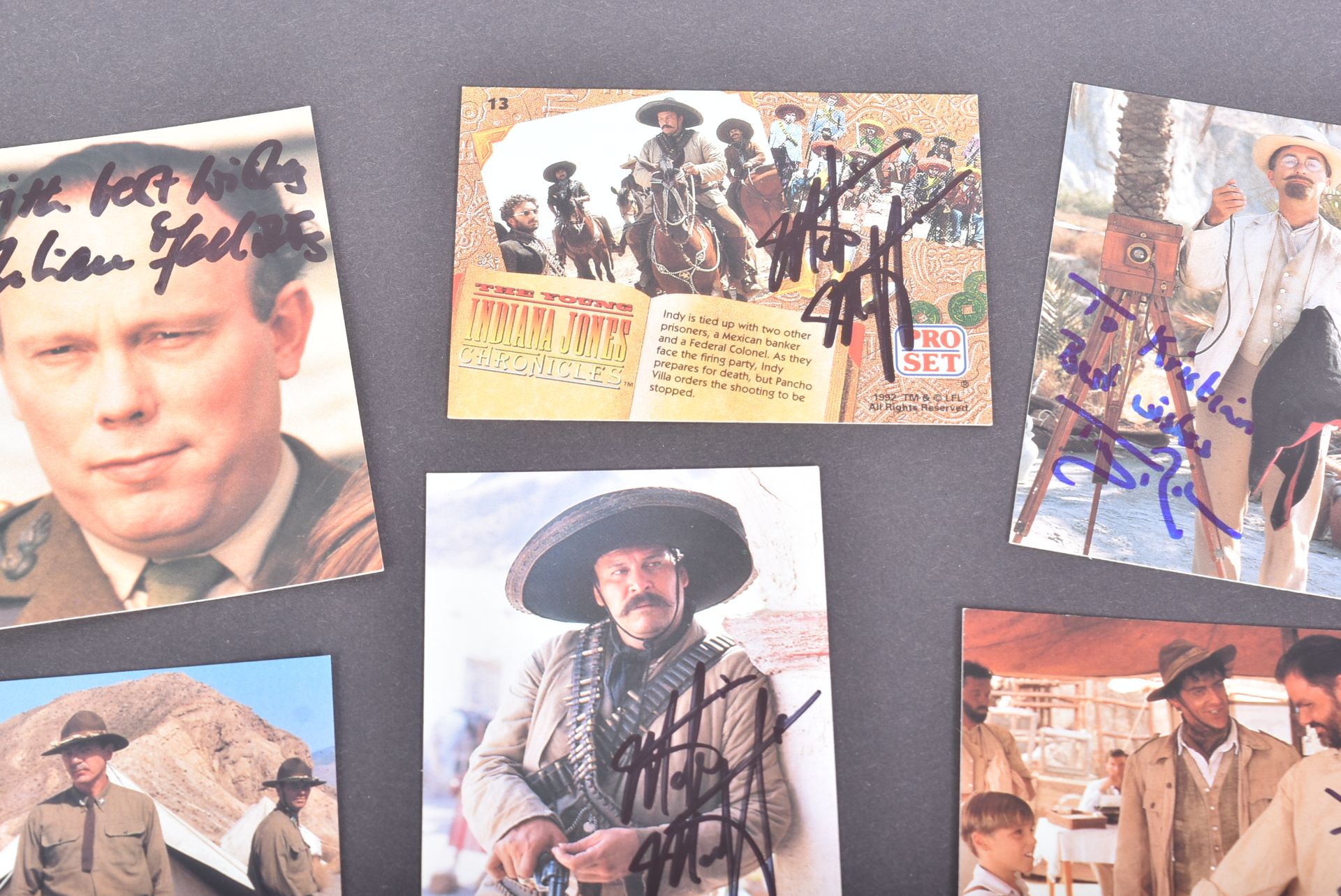 INDIANA JONES - THE YOUNG INDIANA JONES CHRONICLES SIGNED CARDS - Image 2 of 4