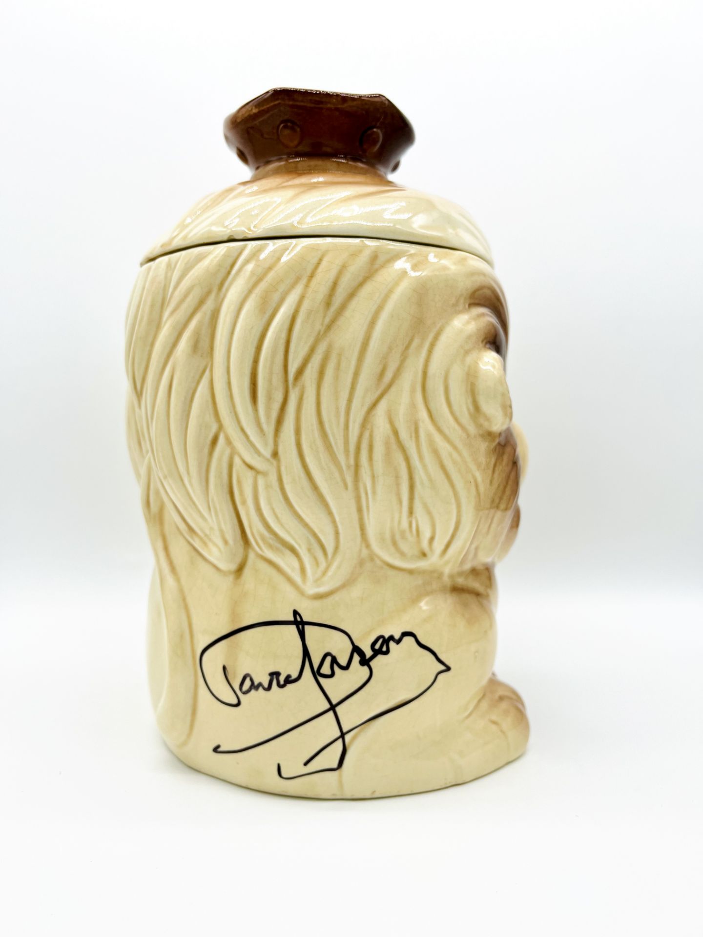 ONLY FOOLS & HORSES - SIR DAVID JASON SIGNED LION CIGAR JAR - Bild 2 aus 6