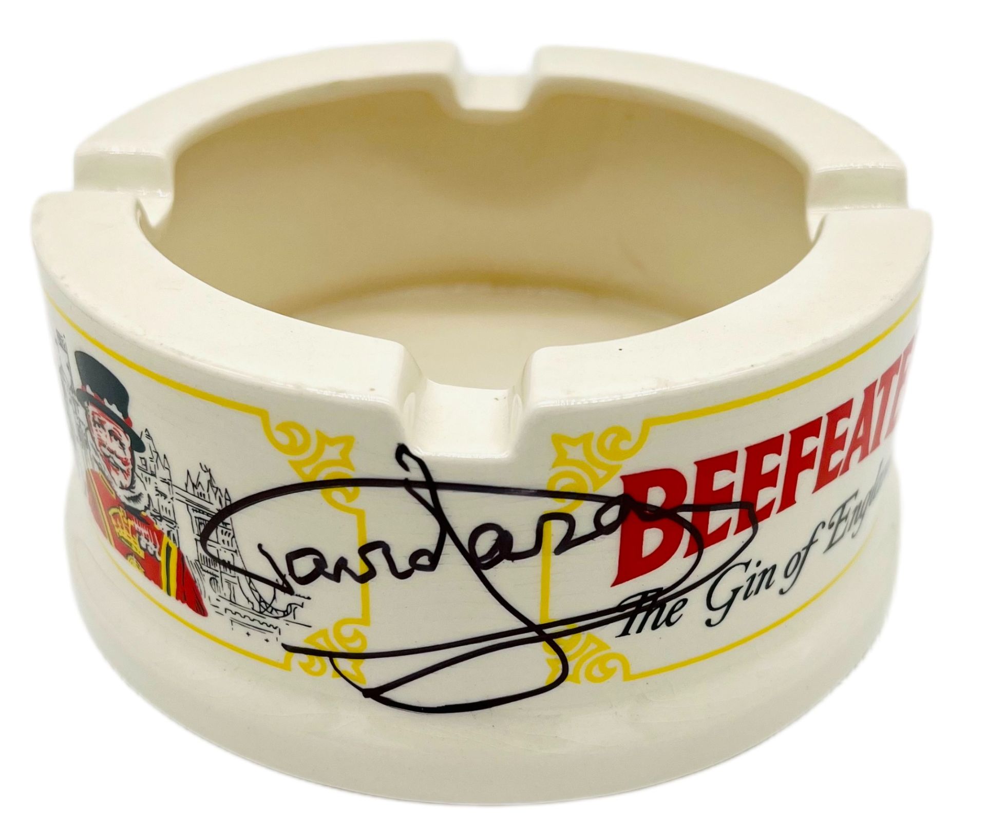 ONLY FOOLS & HORSES - THE NAG'S HEAD - SIGNED BEEFEATER WADE ASHTRAY