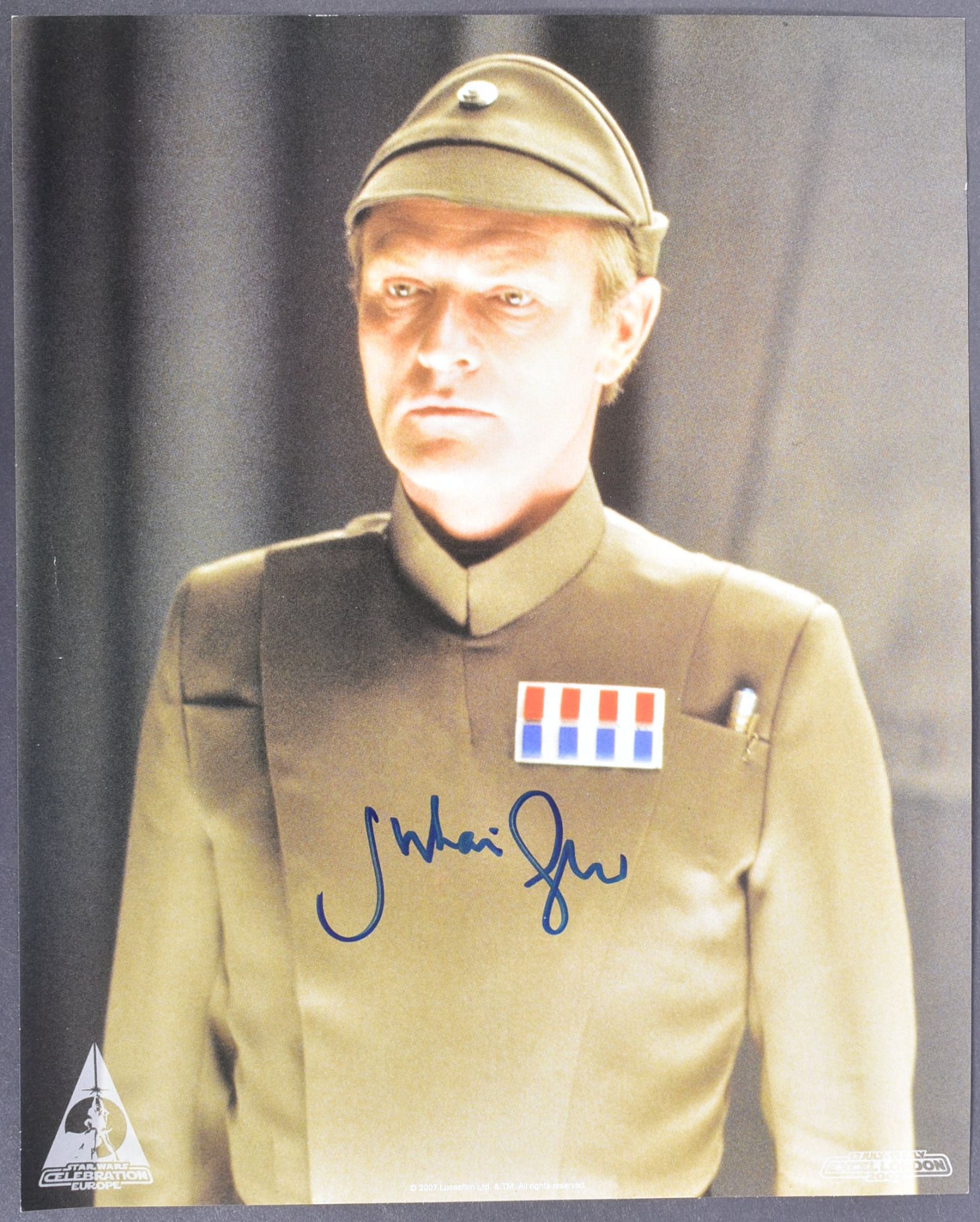 STAR WARS - JULIAN GLOVER (GENERAL VEERS) - SIGNED 8X10"