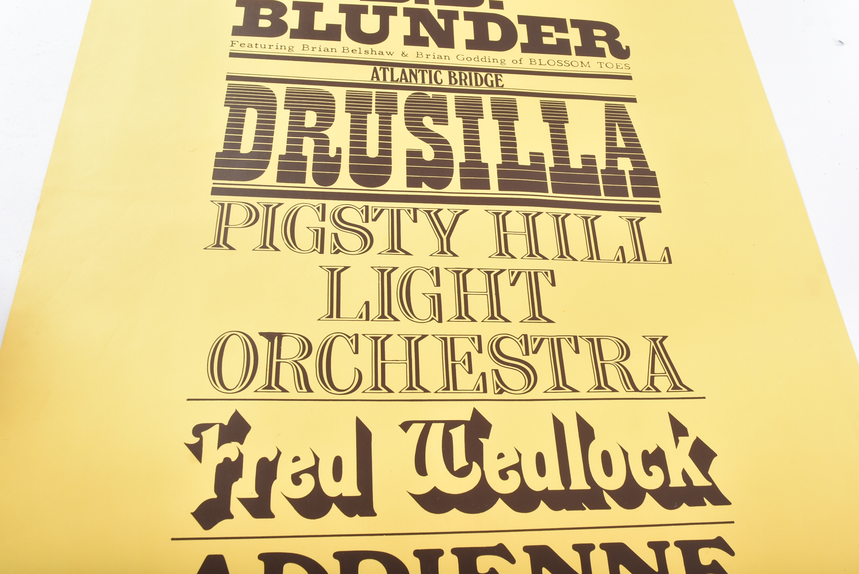 MUSIC MEMORABILIA - BB BLUNDER (BLOSSOM TOES) - EARLY POSTER - Image 3 of 4