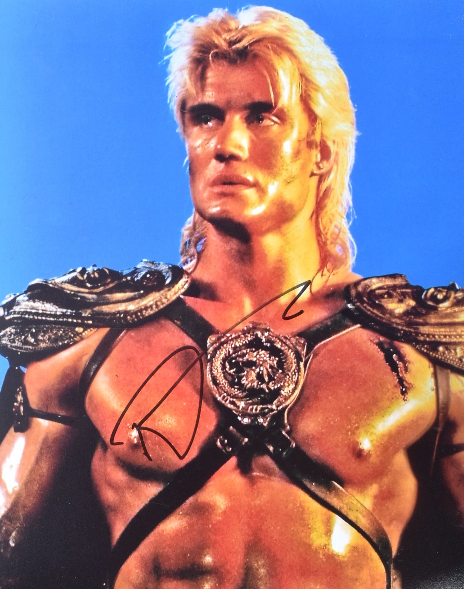 DOLPH LUNDGREN - HE-MAN - AUTOGRAPHED 8X10" PHOTO - ACOA