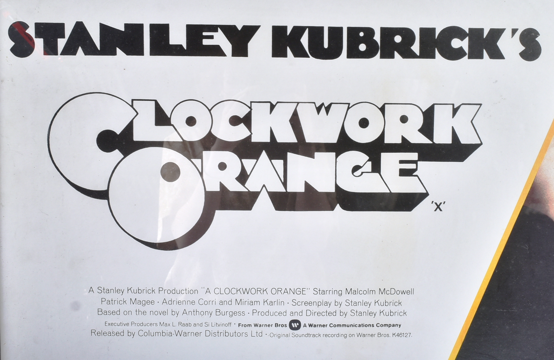 CLOCKWORK ORANGE (1971) - STANLEY KUBRICK - POSTER ON CARD - Image 2 of 4