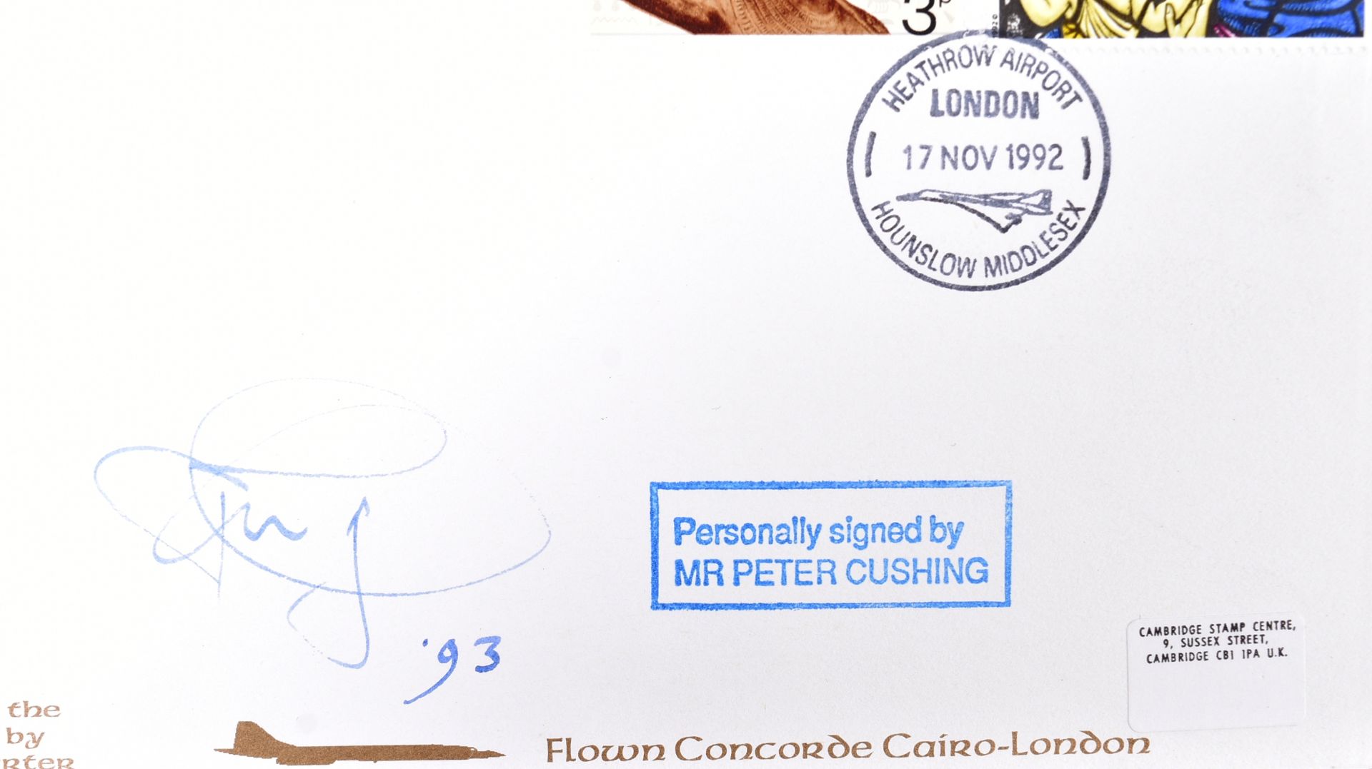 HAMMER HORROR - CHRISTOPHER LEE & PETER CUSHING - SIGNED FDCS - Image 4 of 5