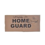 DAD'S ARMY (BBC SITCOM) - IAN LAVENDER SIGNED ARMBAND