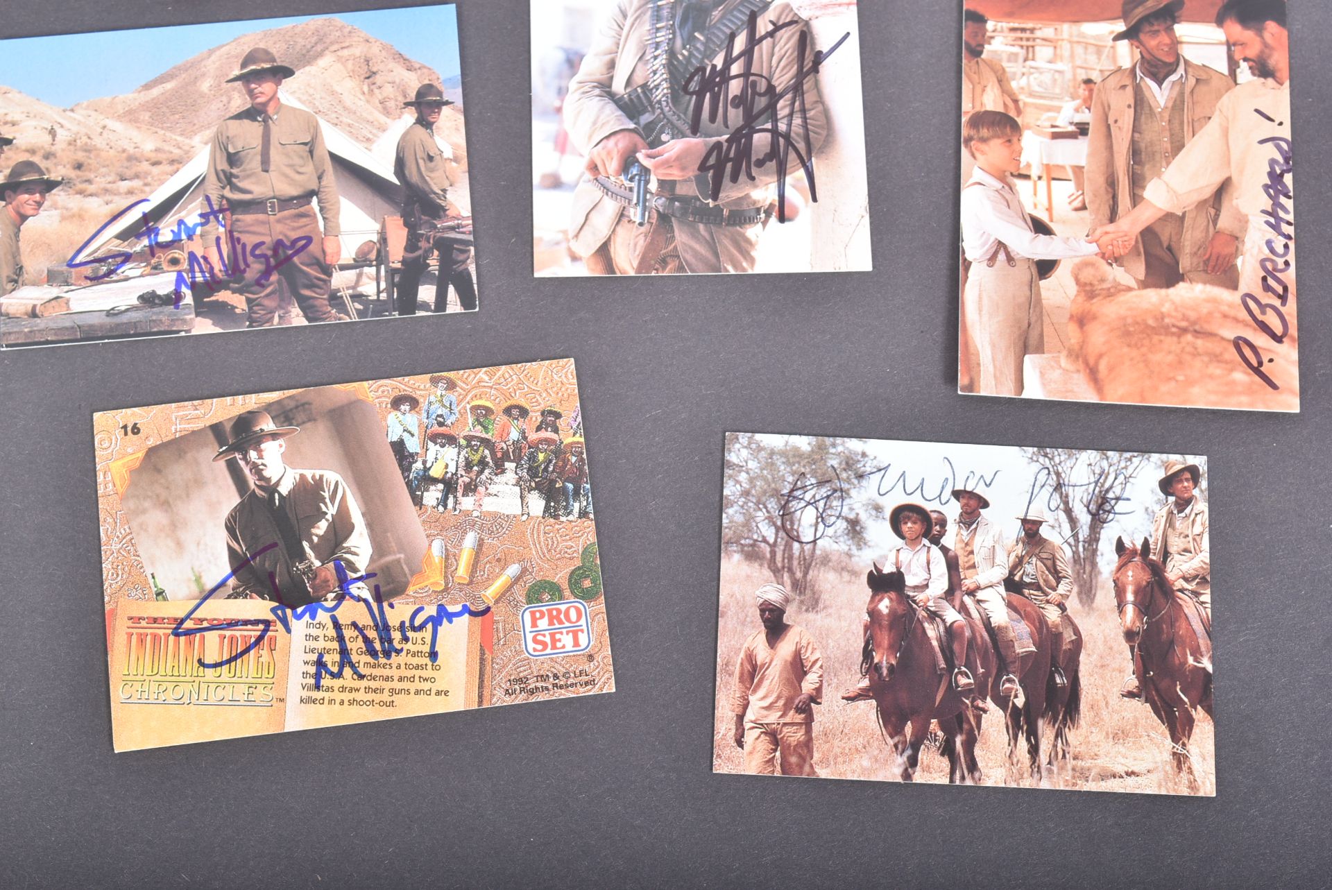 INDIANA JONES - THE YOUNG INDIANA JONES CHRONICLES SIGNED CARDS - Image 3 of 4