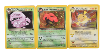 POKEMON - COLLECTION OF X3 WOTC TEAM ROCKET CARDS