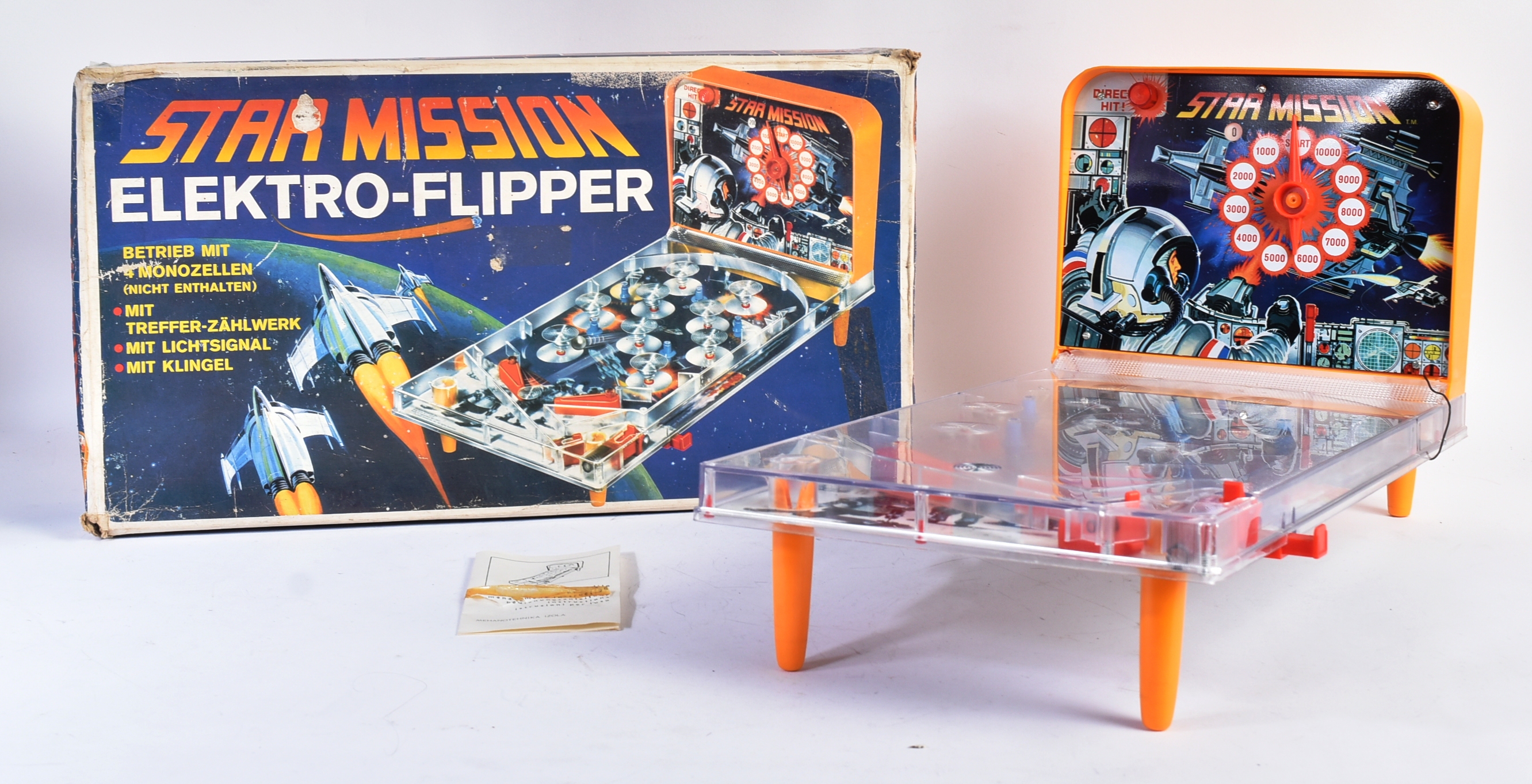 VINTAGE STAR MISSION ELECTRIC TABLE TOP PINBALL MACHINE