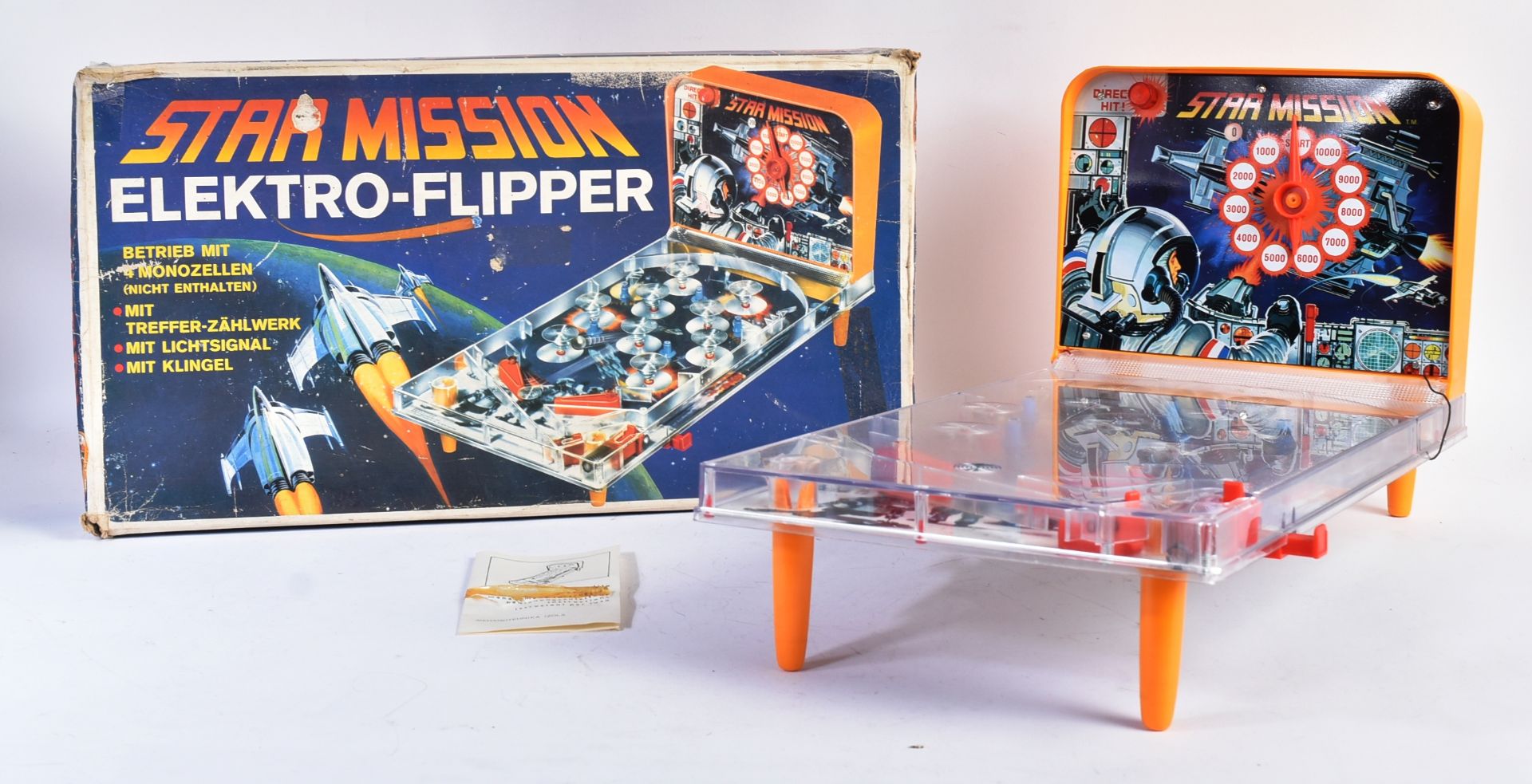 VINTAGE STAR MISSION ELECTRIC TABLE TOP PINBALL MACHINE