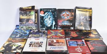 RETRO GAMING - COLLECTION OF VINTAGE BIG BOX PC VIDEO GAMES