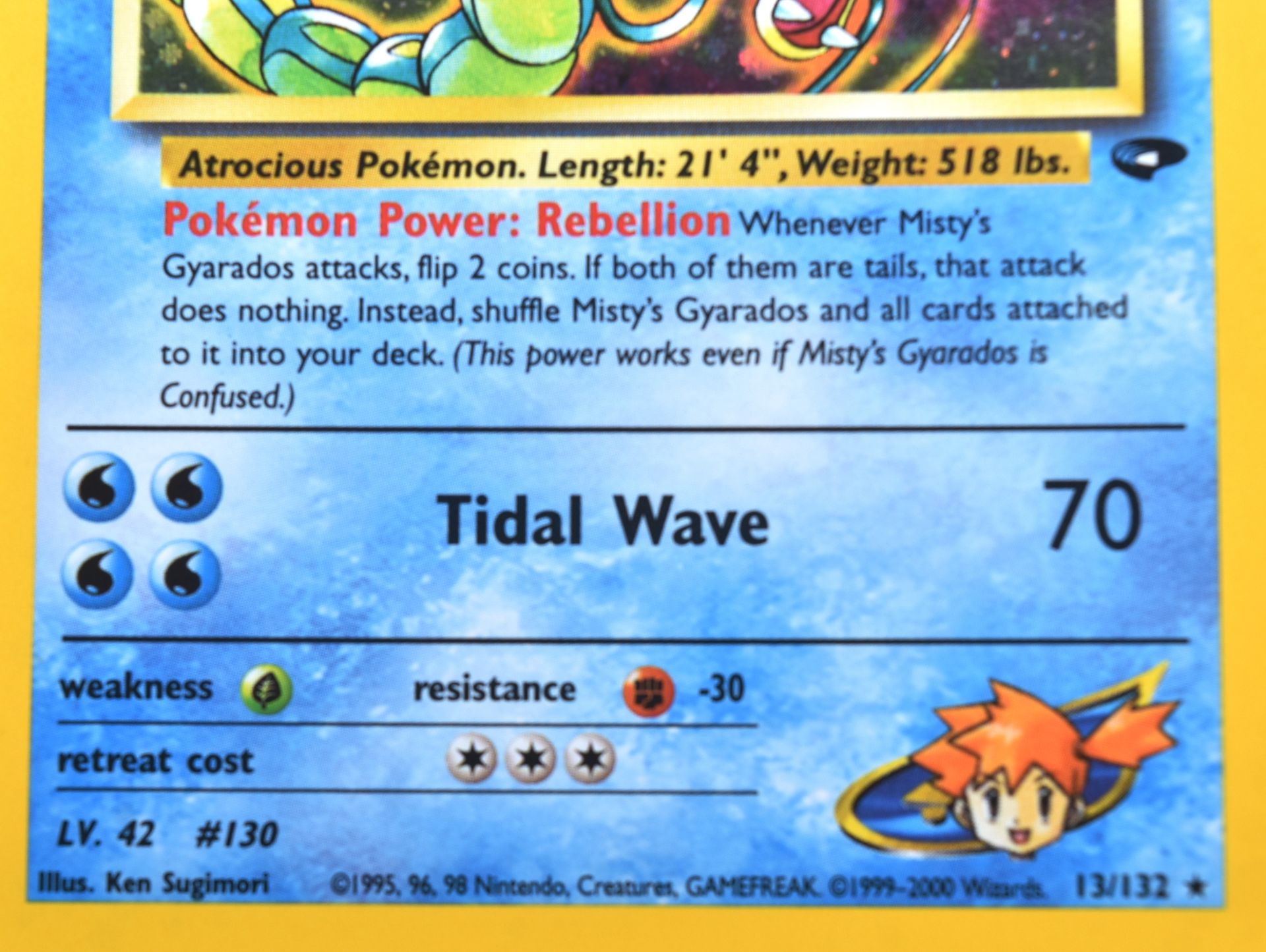 POKEMON - WOTC GYM CHALLENGE HOLO MISTY'S GYARADOS - Image 3 of 4