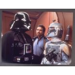 STAR WARS - BRIAN MUIR (VADER SCULPTOR) - SIGNED 16X12" PHOTO