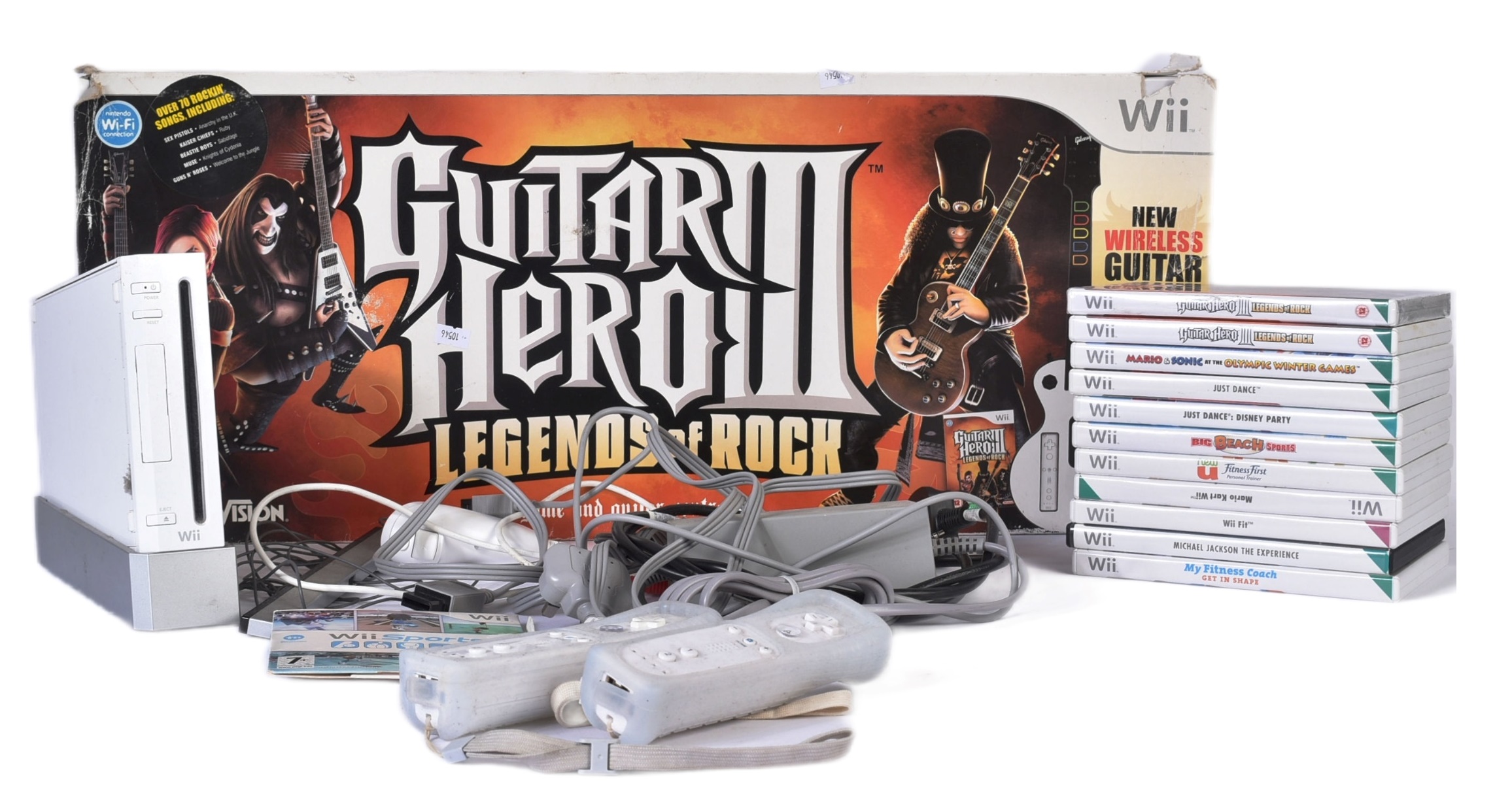 RETRO GAMING - NINTENDO WII GUITAR HERO 3 & GAMES