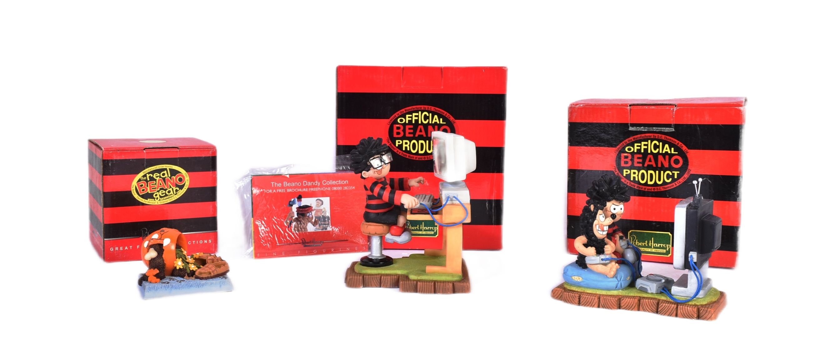 ROBERT HARROP - BEANO - X2 LIMITED EDITION FIGURINES