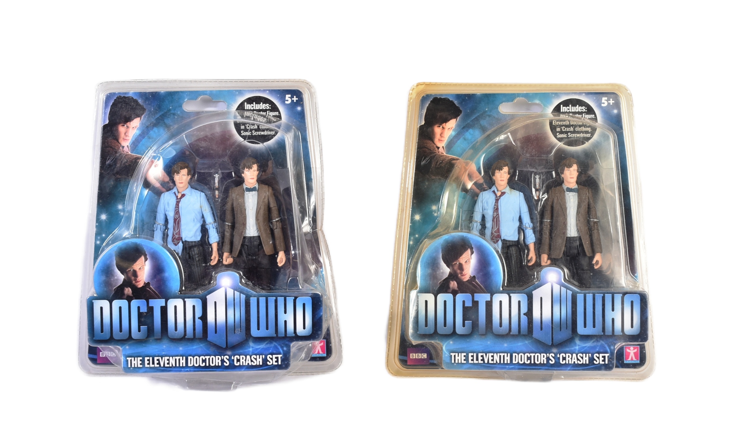 DOCTOR WHO - CHARACTER OPTIONS - X2 ' THE ELEVENTH DOCTOR'S CRASH SET ' TWIN