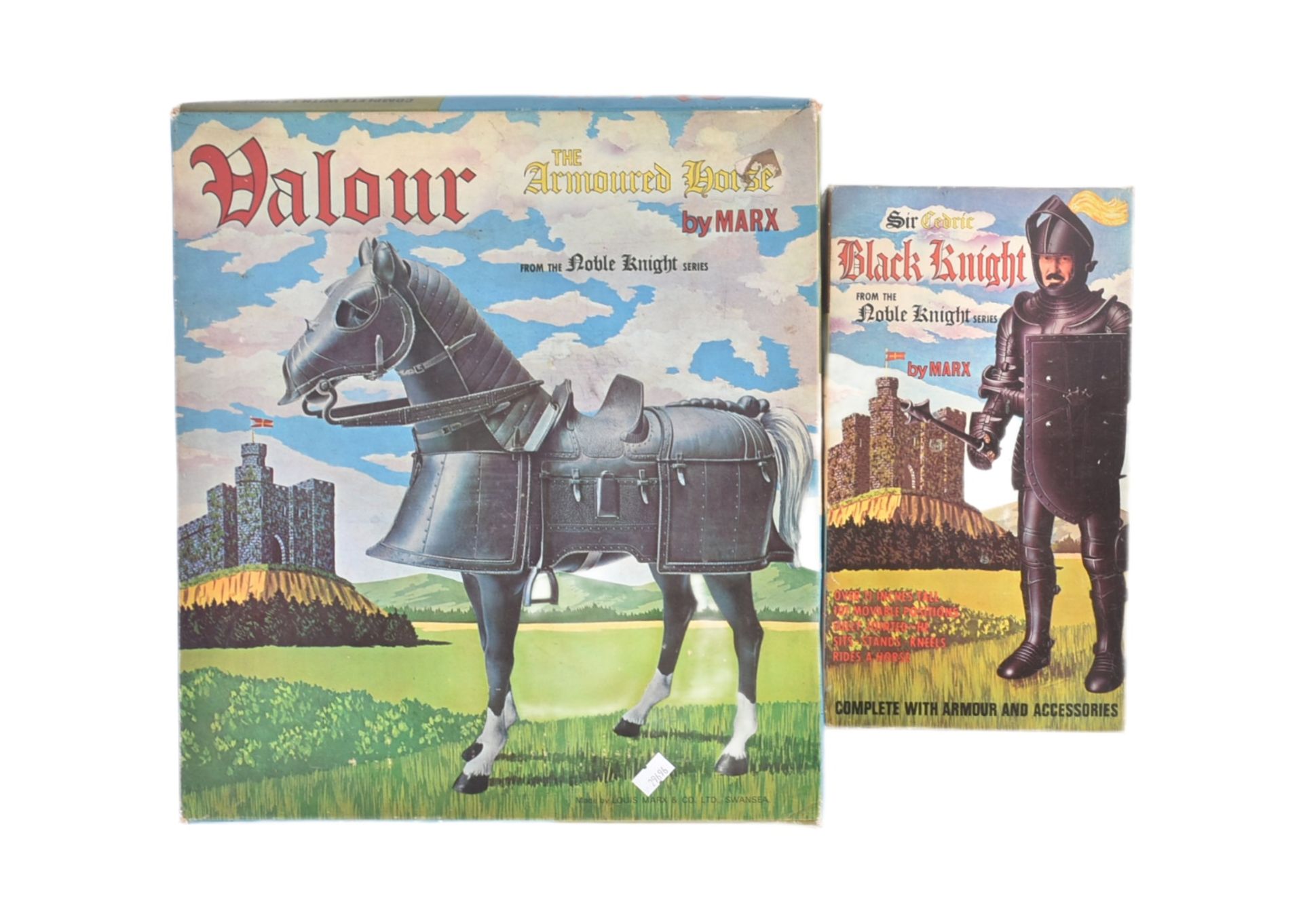 LOUIS MARX NOBLE KNIGHTS - SIR CEDRIC & THE ARMOURED HORSE