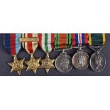 WWII SECOND WORLD WAR MINIATURE MEDAL GROUP