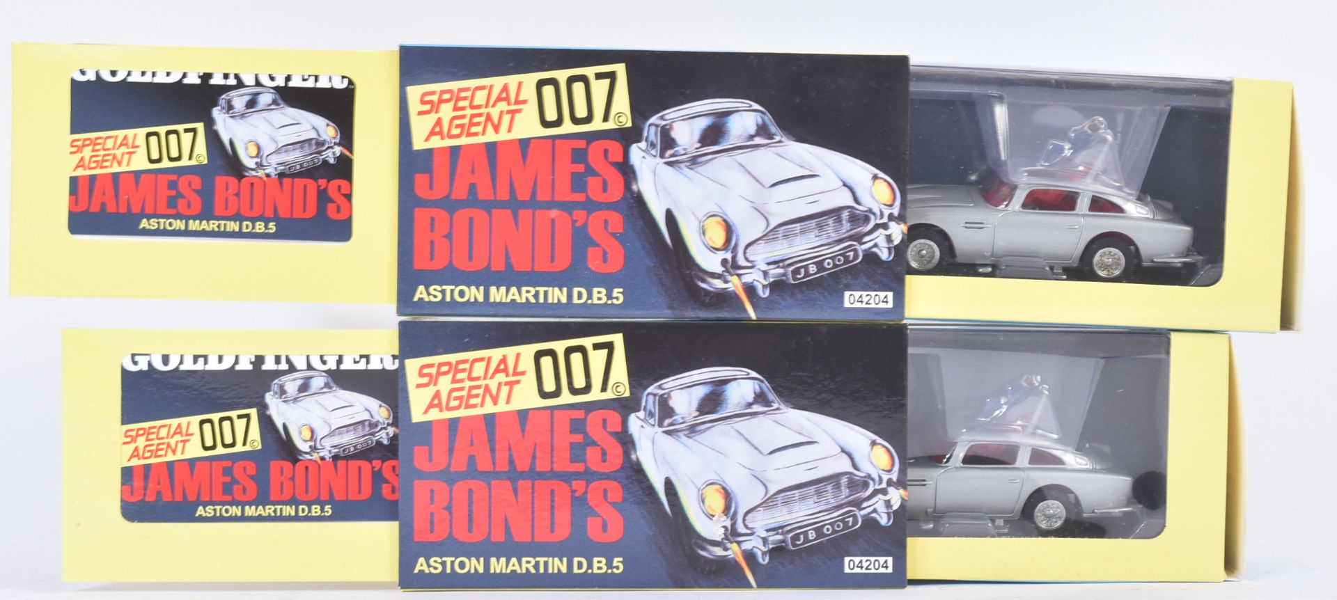 TWO HORNBY MADE CORGI TOYS JAMES BOND ASTON MARTIN DIECAST MODEL