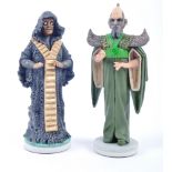 TWO DOCTOR WHO - ROBERT HARROP - LTD ED HAND PAINTED FIGURINES