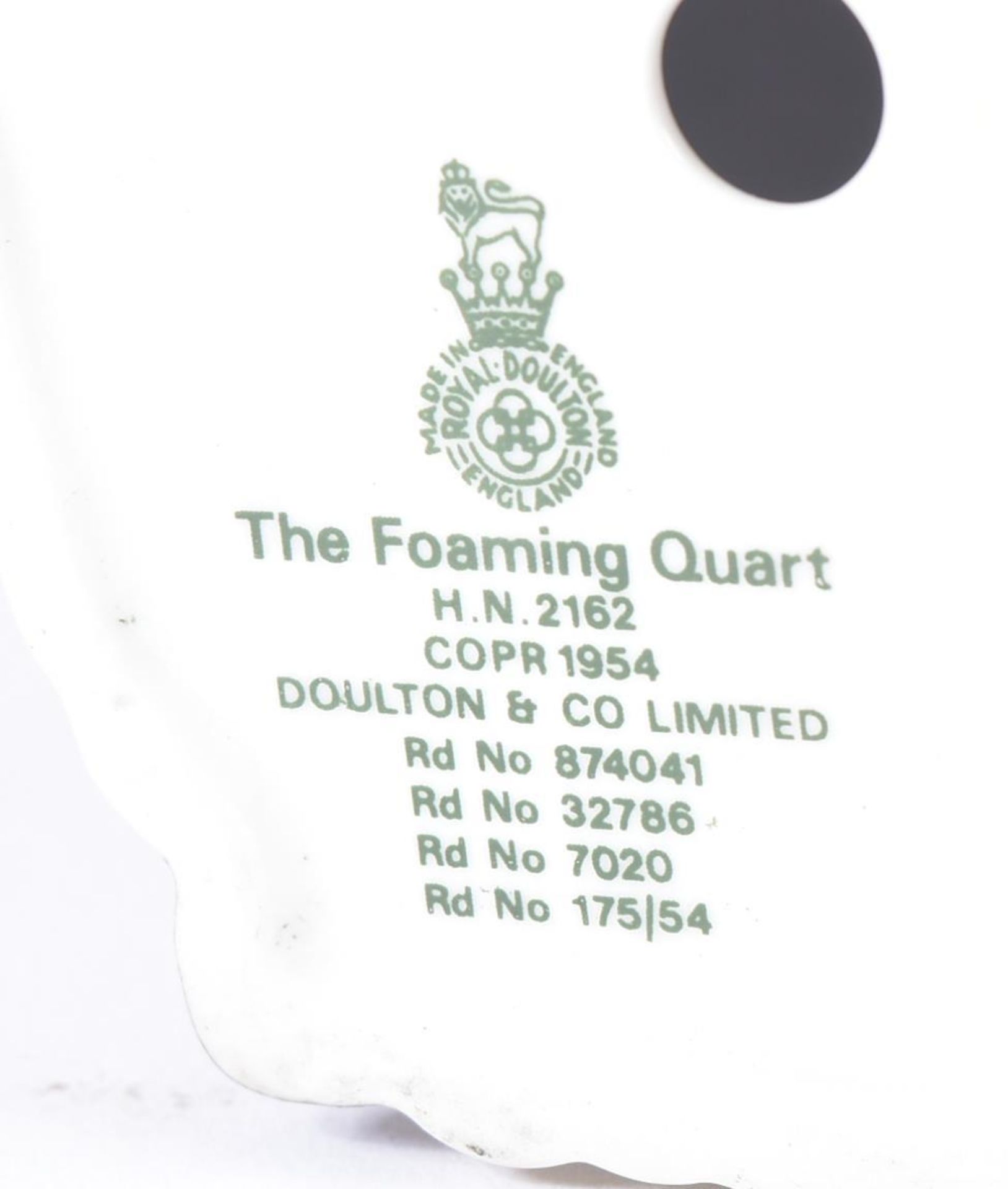 ROYAL DOULTON – THE FOAMING QUART - FROM A PRIVATE COLLECTION - Image 4 of 4