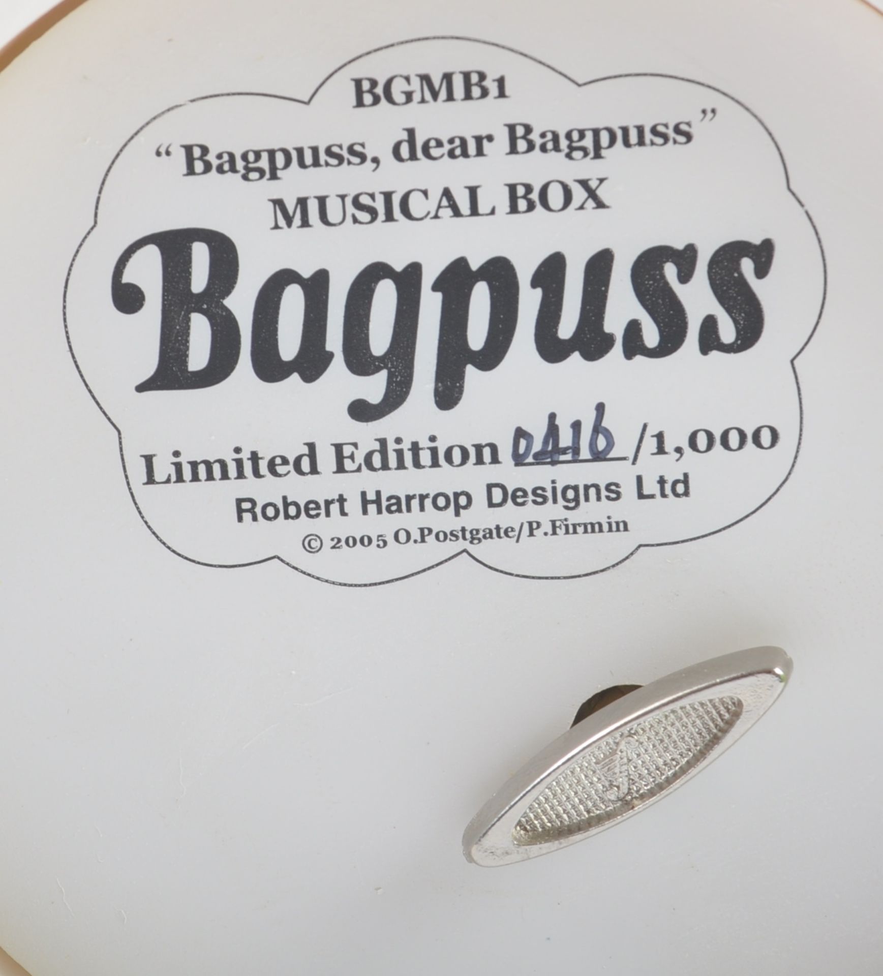 BAGPUSS – ROBERT HARROP – RESIN STATUE / FIGURINE MUSICBOX - Image 4 of 5
