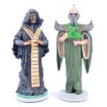 TWO DOCTOR WHO - ROBERT HARROP - LTD ED HAND PAINTED FIGURINES