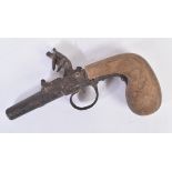 19TH CENTURY FLINTLOCK PISTOL - AF