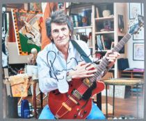 RONNIE WOOD - THE ROLLING STONES - AUTOGRAPHED 8X10" PHOTO
