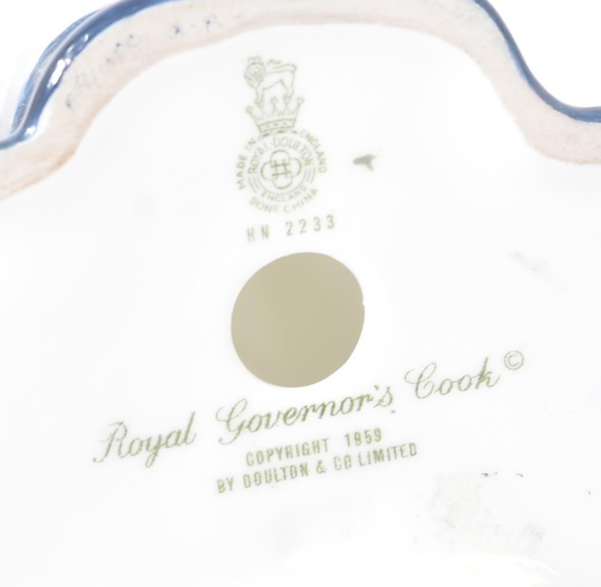 ROYAL DOULTON – ROYAL GOVERNOR'S COOK - FROM A PRIVATE COLLECTION - Image 4 of 7