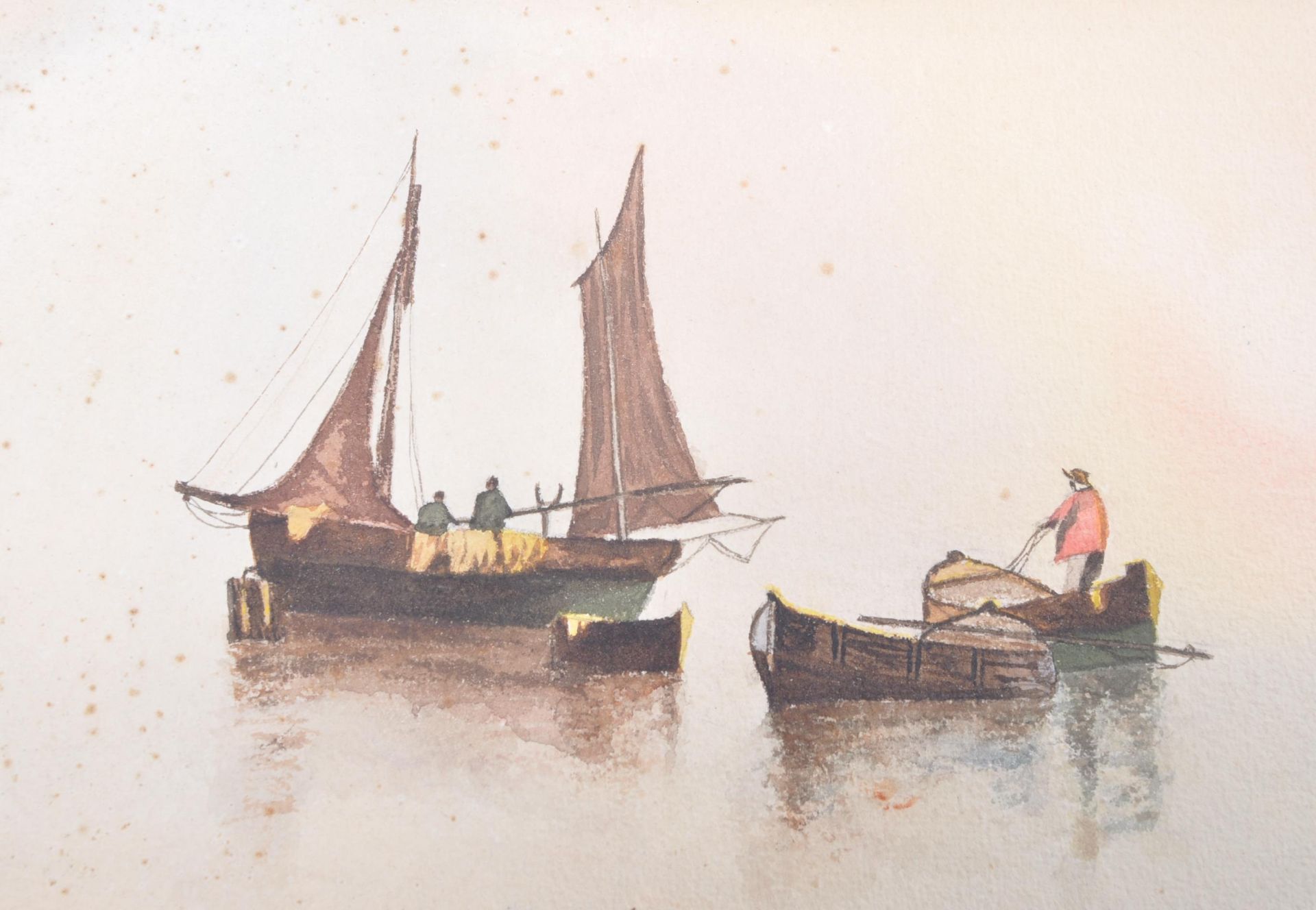 PAIR OF 19TH CENTURY MARINE WATERCOLOURS BY B.A ORTON - Image 6 of 8