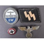 COLLECTION OF ASSORTED GERMAN THIRD REICH BADGES & PATCHES