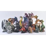 COLLECTION OF VINTAGE MYTHICAL DRAGON FIGURINES