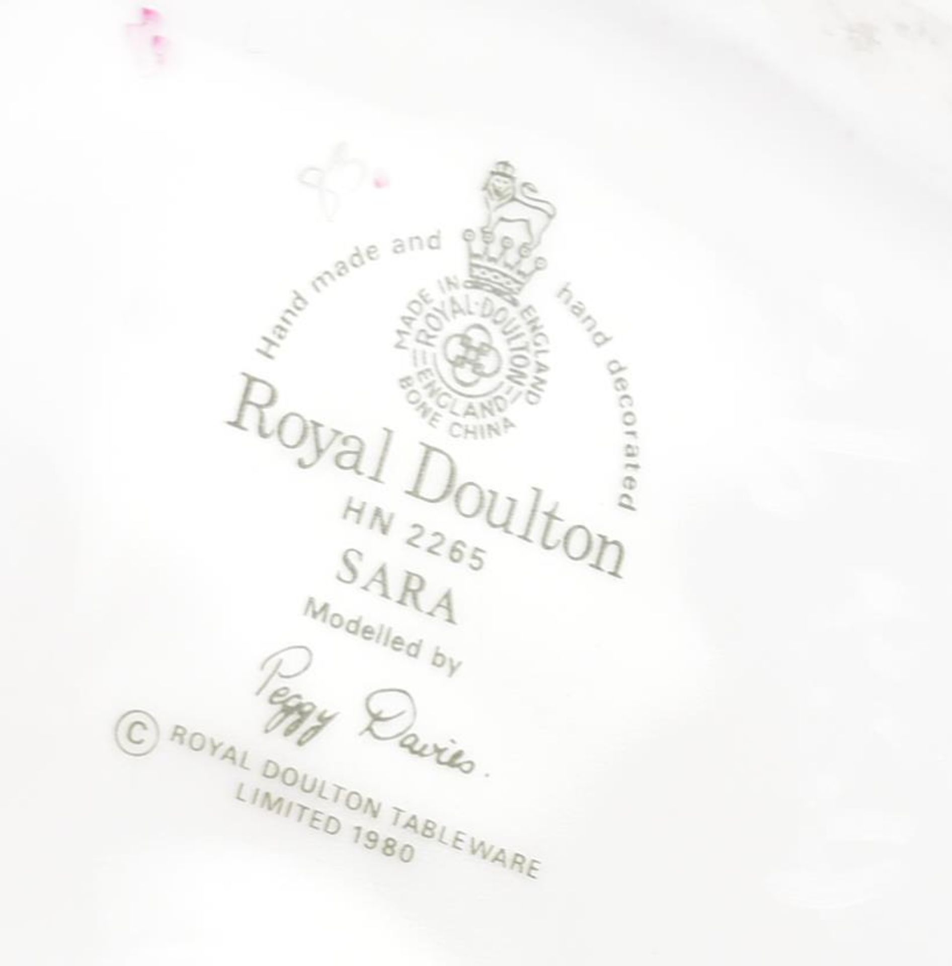 ROYAL DOULTON – SARA - FROM A PRIVATE COLLECTION - Image 3 of 3