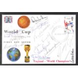 WORLD CUP 1966 - TEAM AUTOGRAPHED FIRST DAY COVER