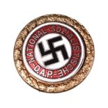 ORIGINAL THIRD REICH GOLDEN PARTY BADGE - NAZI PARTY