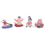 BAGPUSS - ROBERT HARROP - COLLECTION OF X 4 STATUES