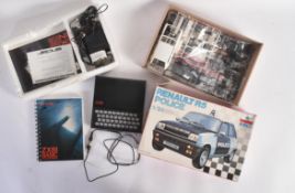 SINCLAIR ZX8I HOME COMPUTER & ESCI 1/24 SCALE RENAULT R5 POLICE CAR