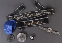 COLLECTION OF ASSORTED SECOND WORLD WAR GERMAN SS ITEMS