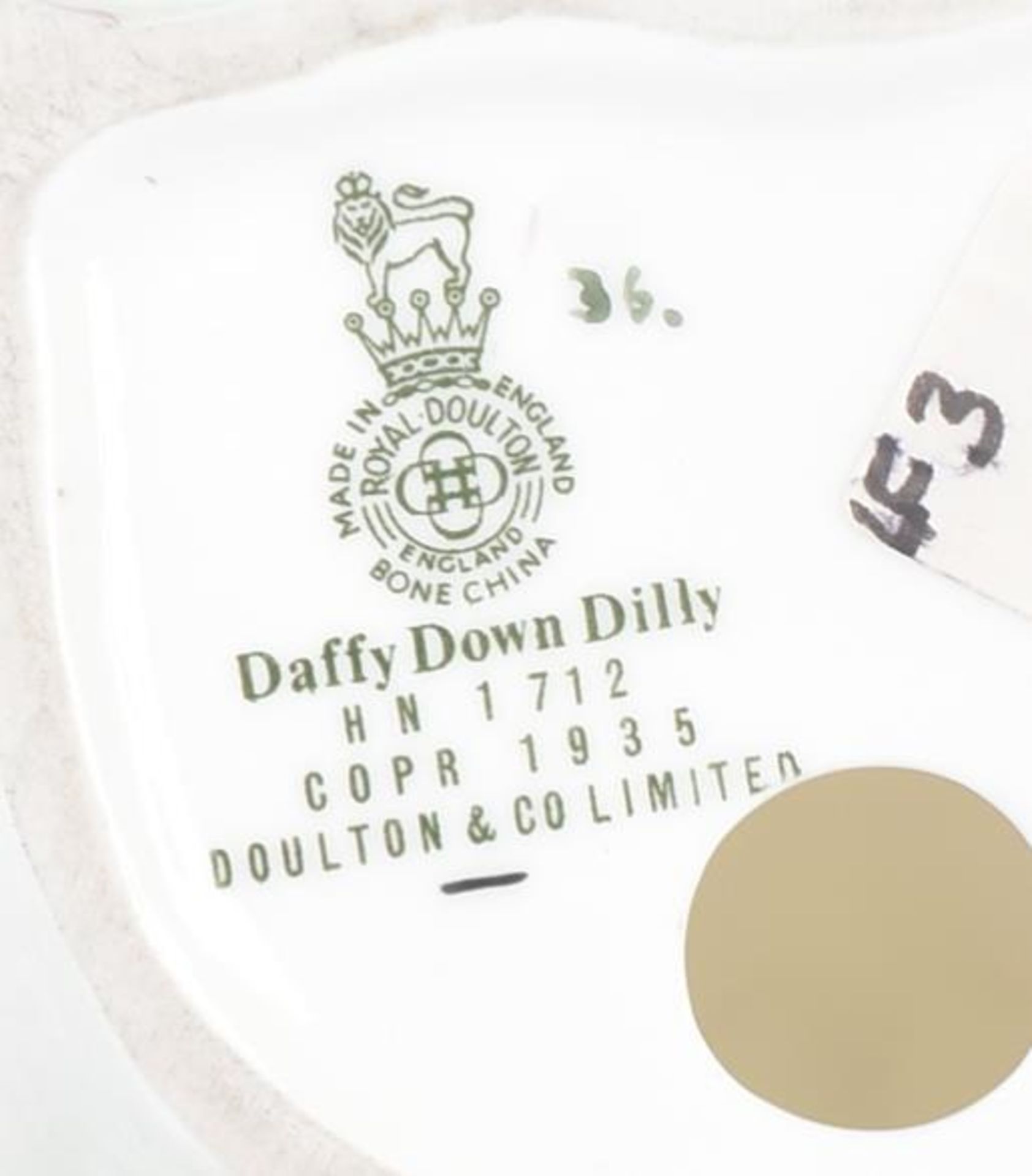 ROYAL DOULTON – DAFFY DOWN DILLY - FROM A PRIVATE COLLECTION - Image 5 of 5