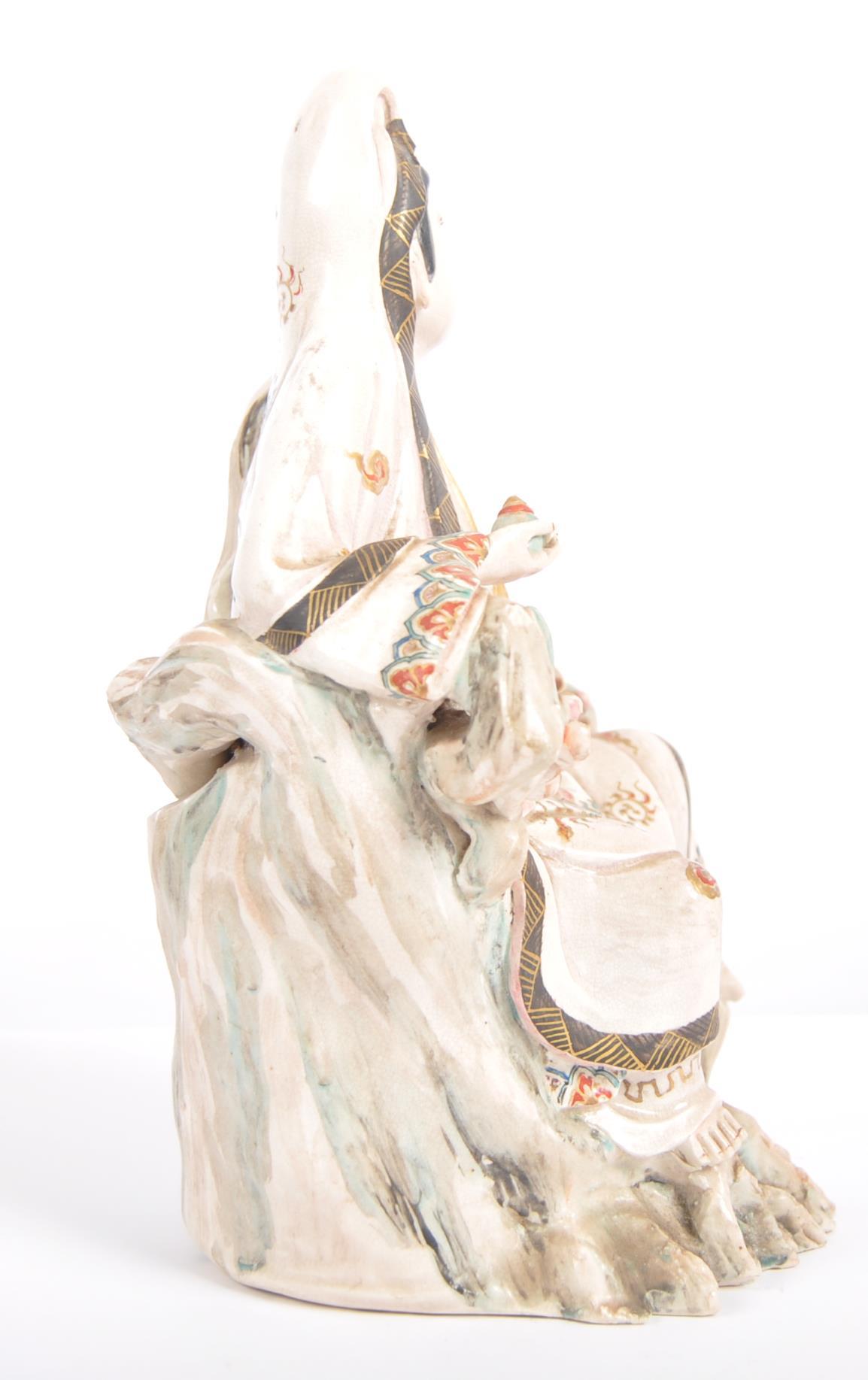 19TH CENTURY JAPANESE SATSUMA FIGURINE - Image 4 of 9