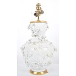 18TH CENTURY BLANC DE CHINE DEHUA VASE TABLE LAMP