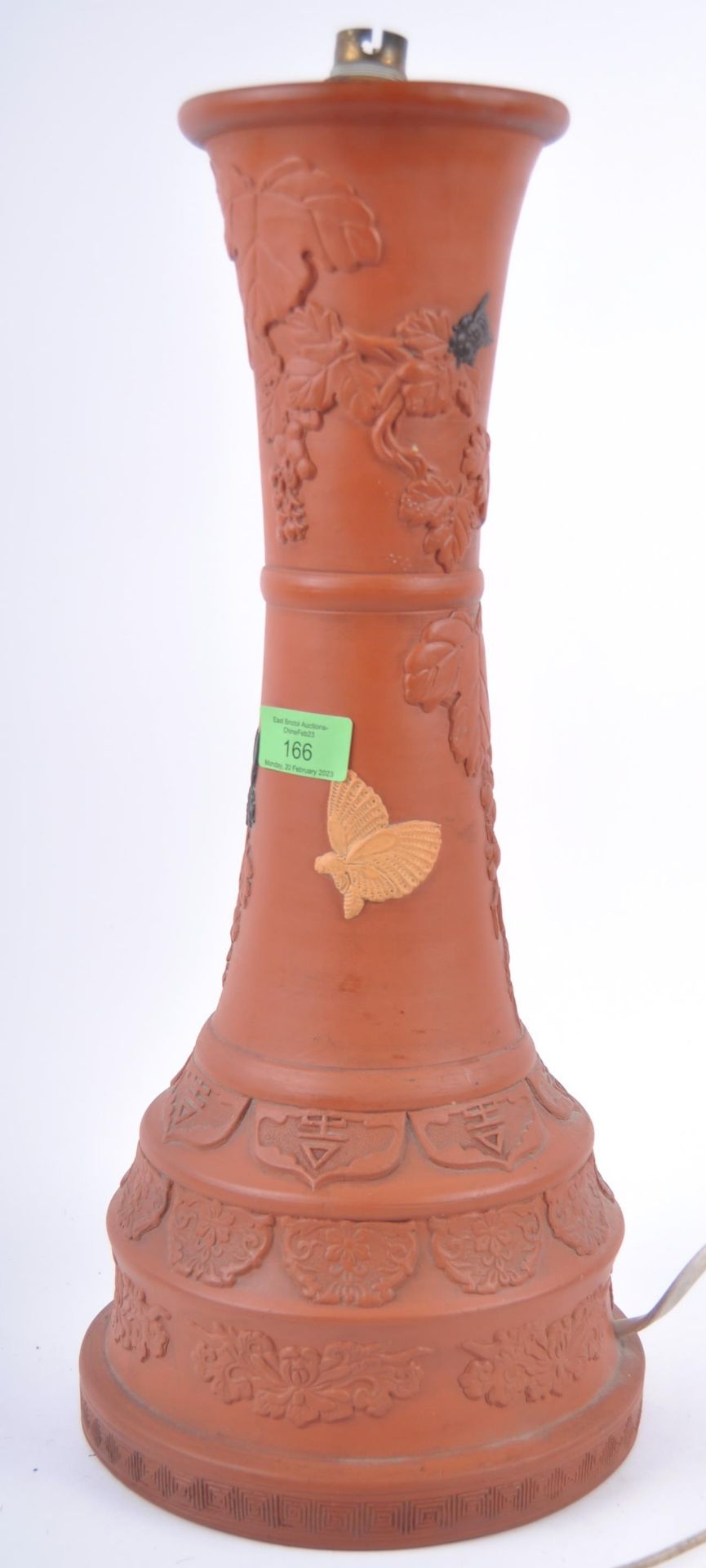 LARGE 19TH CENTURY CHINESE YIXING TABLE LAMP - Image 4 of 4